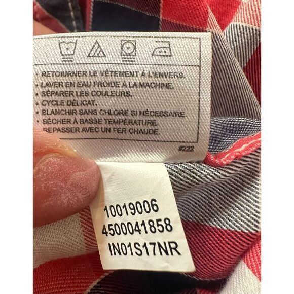 Ariat Plaid Embroidered Cowgirl Western Pearl Snap Long Sleeve Women's SZ Large - Picture 9 of 13